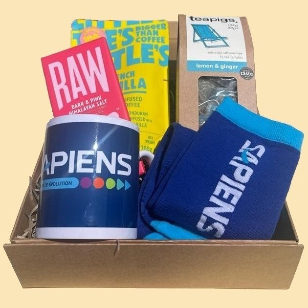 Sapiens promotional gift boxes